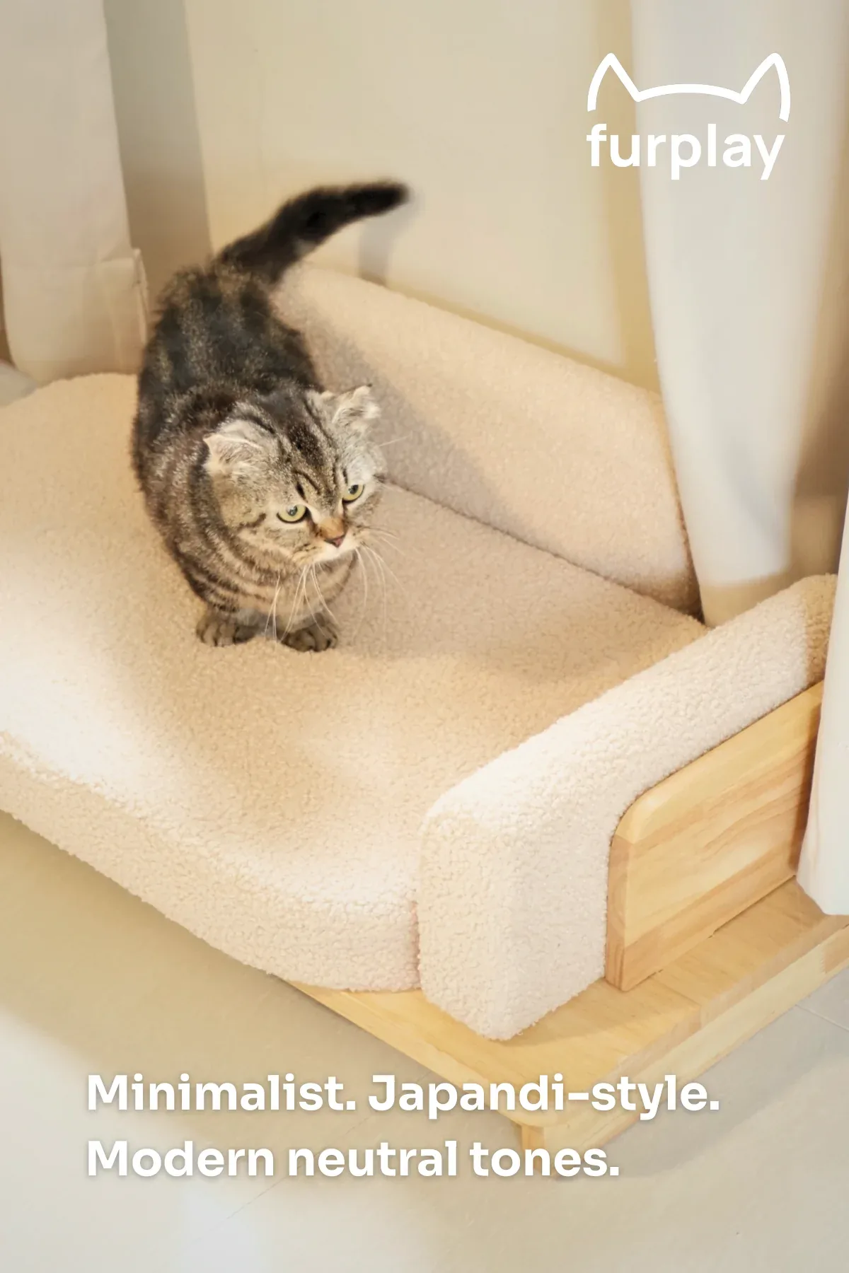 Cat using the Furplay Pet Bed